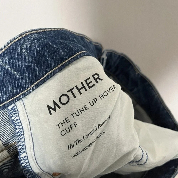 Mother Superior The Tune Up Hover Cuff Jeans in Hit The Ground Running‎ Size 25 - Picture 8 of 12